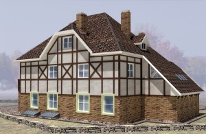 Проект дома в фахверковом стиле Рейн, внешний вид 4