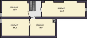 План мансарды, проект Волга-520