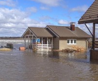 Select a site in a zone of possible flood